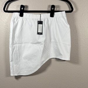 White Asymmetrical Skirt